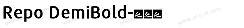 Repo DemiBold字体转换
